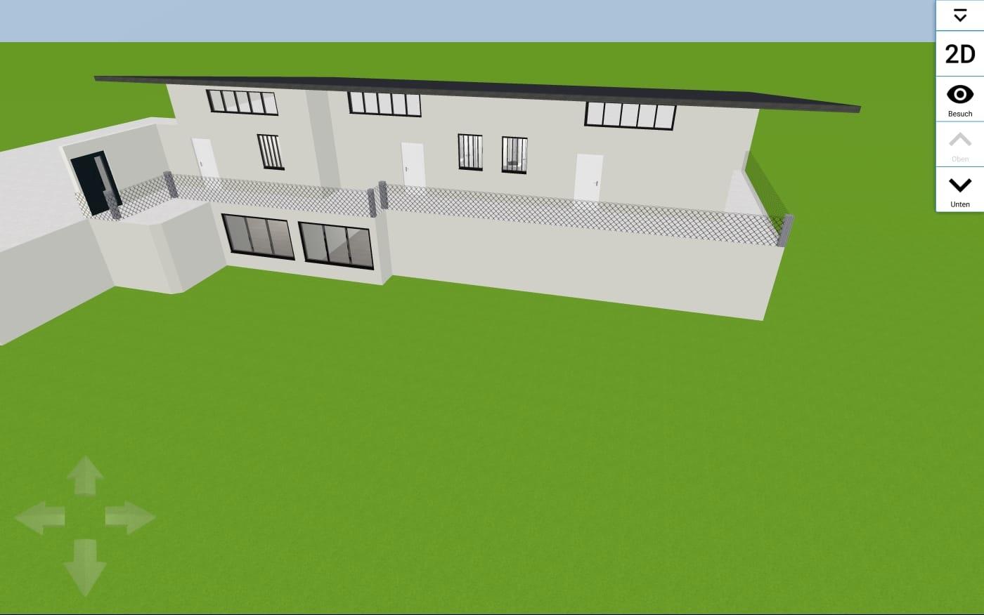 Außenansicht der Planung 