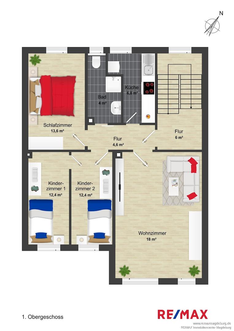 Grundriss 1.Obergeschoss