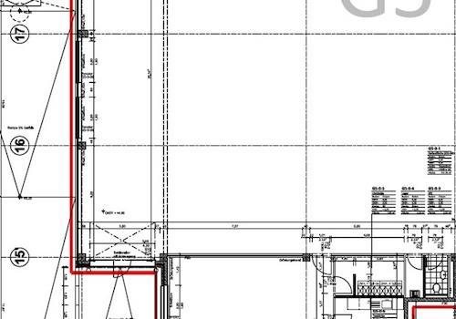 Grundriss Halle mit Serviceflä