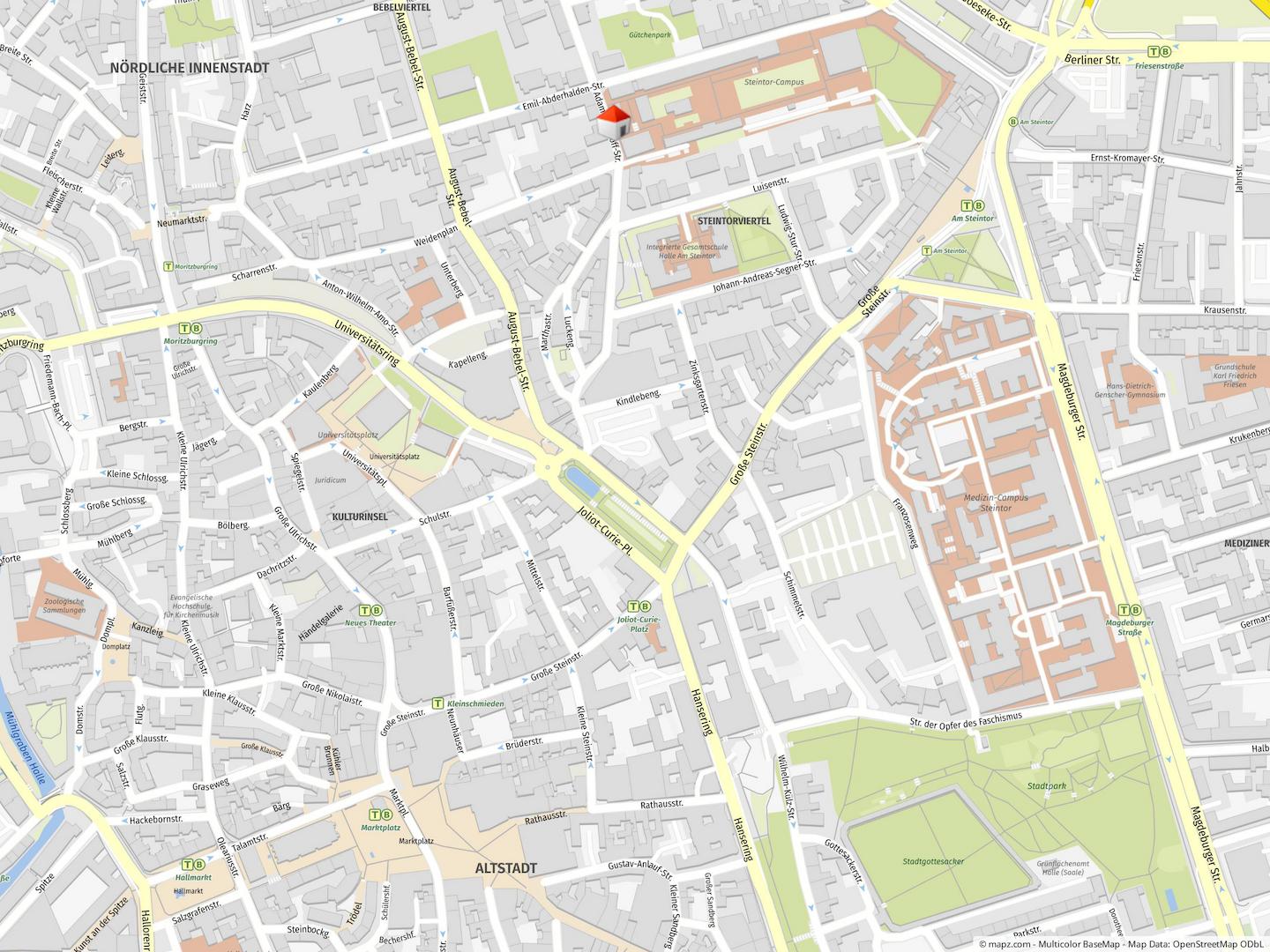 Geolyzer Kartenausschnitt