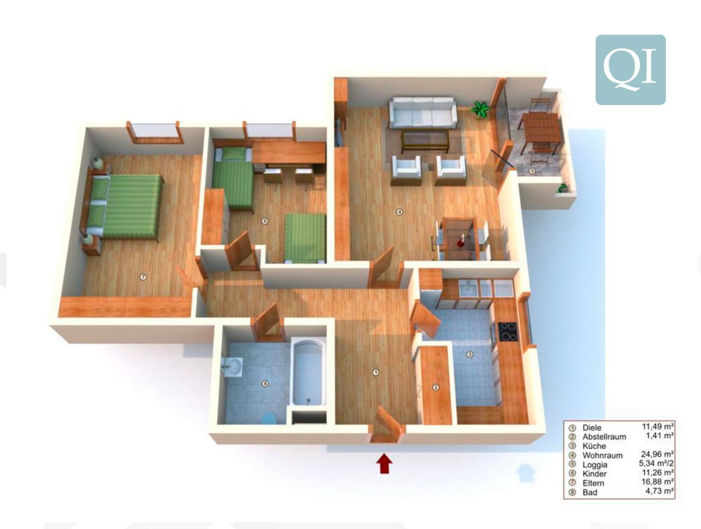 QI-6838 Grundriss