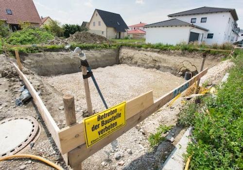 Vorbereitung Bodenplatte