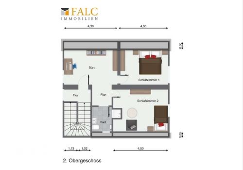 Grundriss Wohnhaus 2.OG