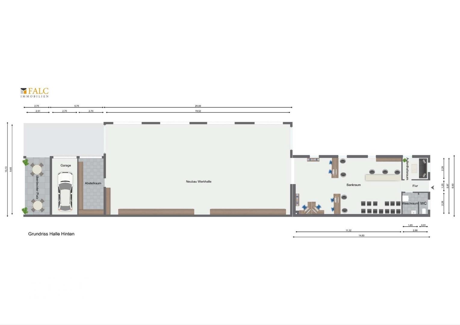 Grundriss Halle