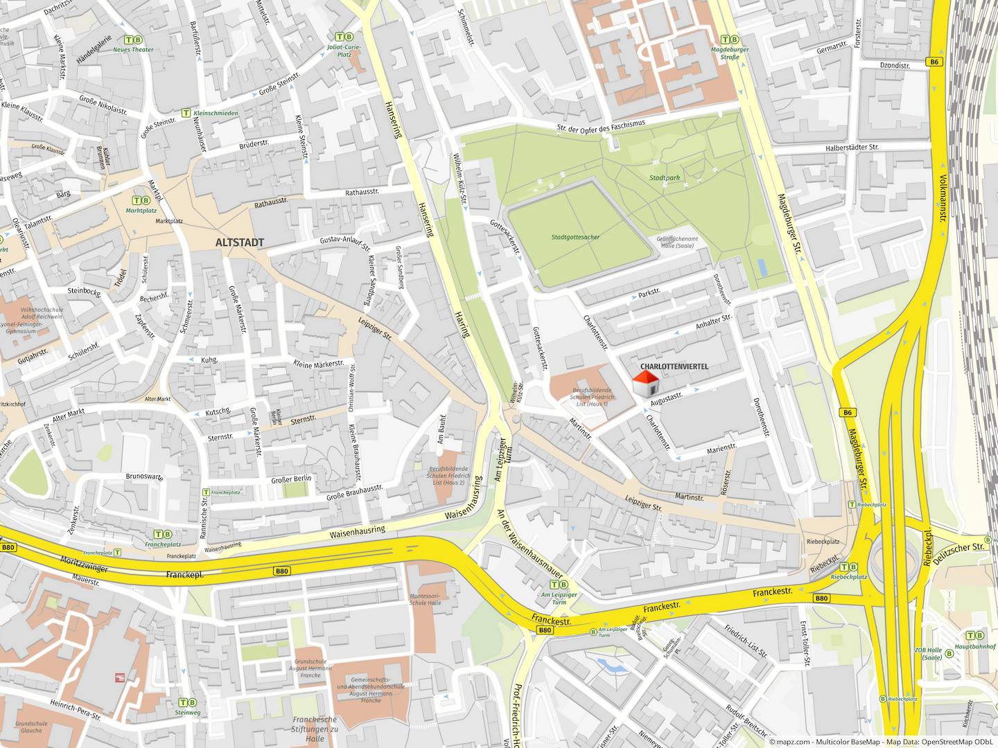 Geolyzer Kartenausschnitt