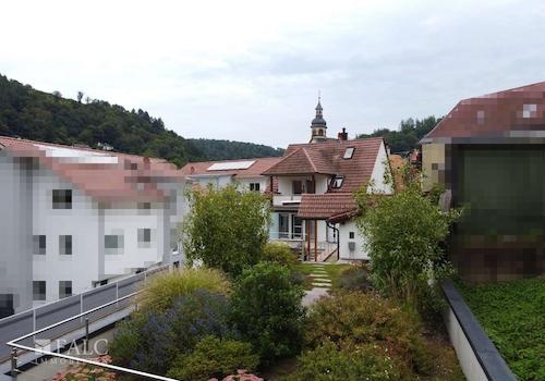 Blick über die Garage