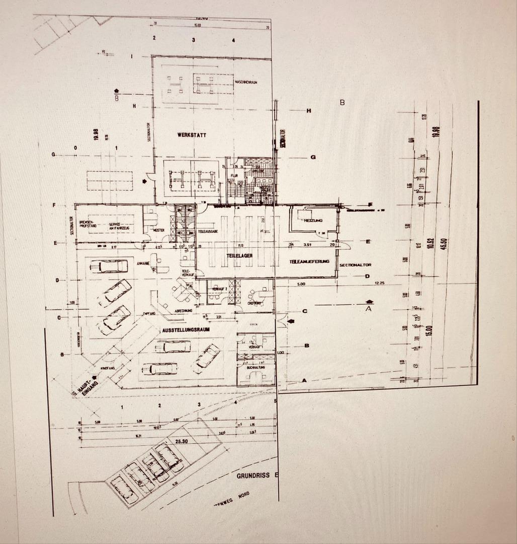 Grundrißplan Erdgeschoss