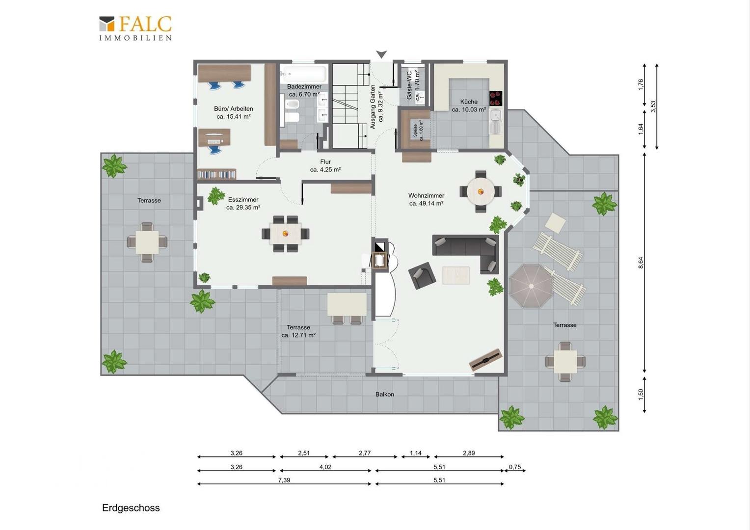 Grundriss 1.OG Wohnung