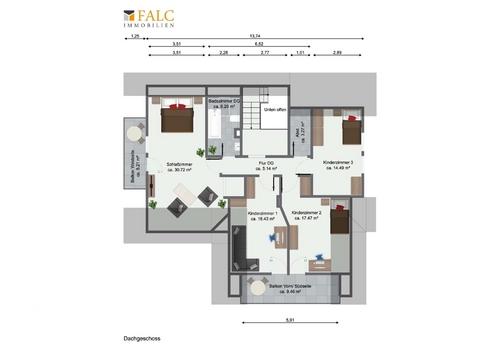 Grundriss DG Wohnung