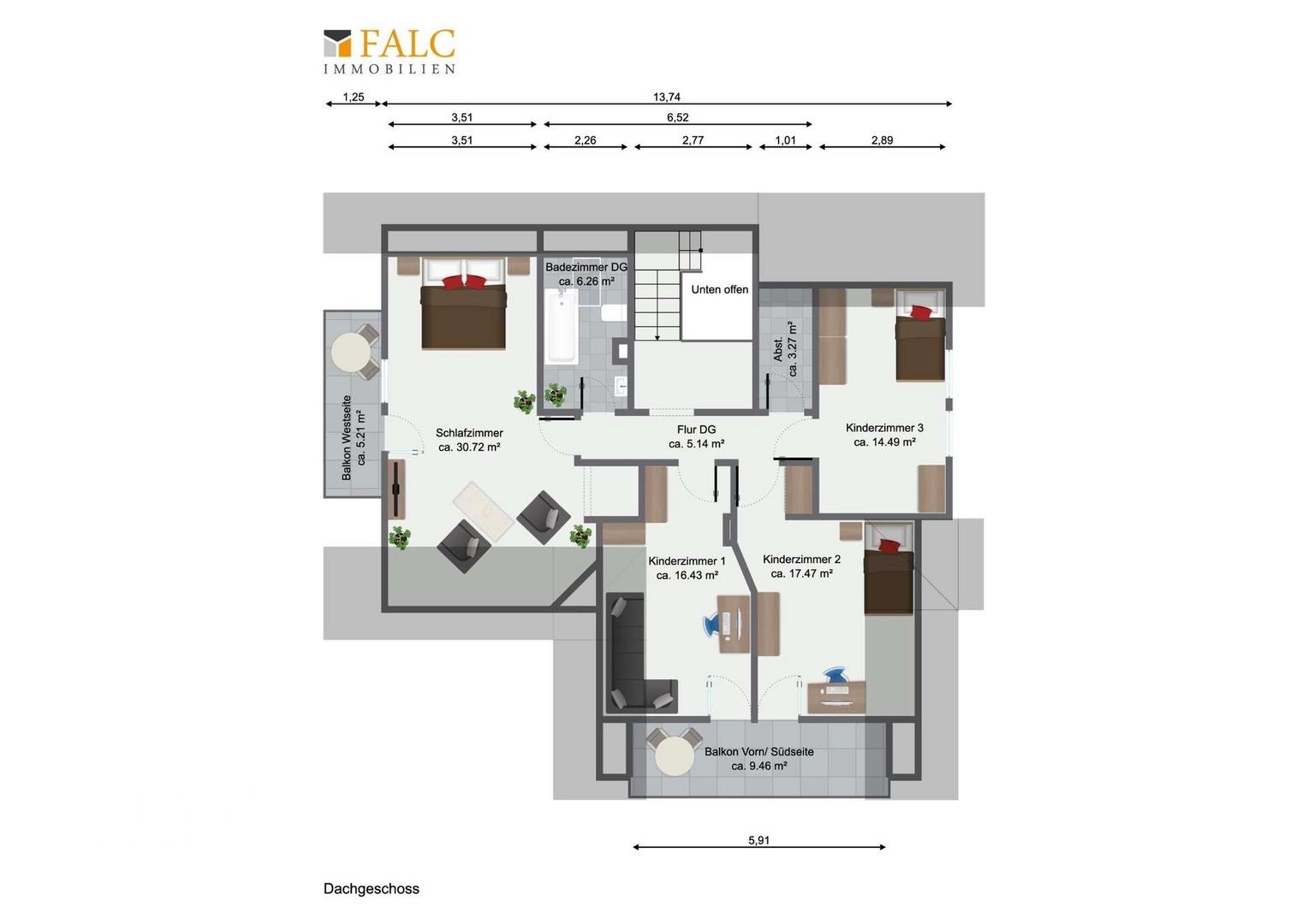 Grundriss DG Wohnung