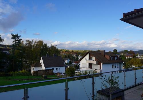 Blick vom Balkon