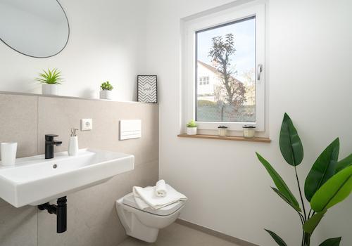 Modernes Gäste- WC