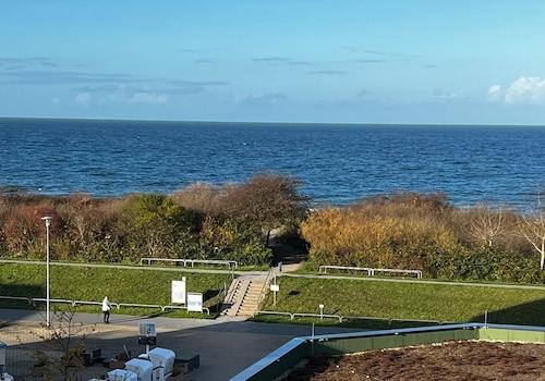 Blick vom Balkon der Wohnung