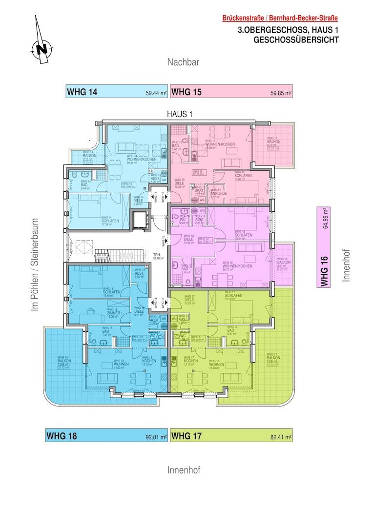 Haus 1 - 3. Obergeschoss