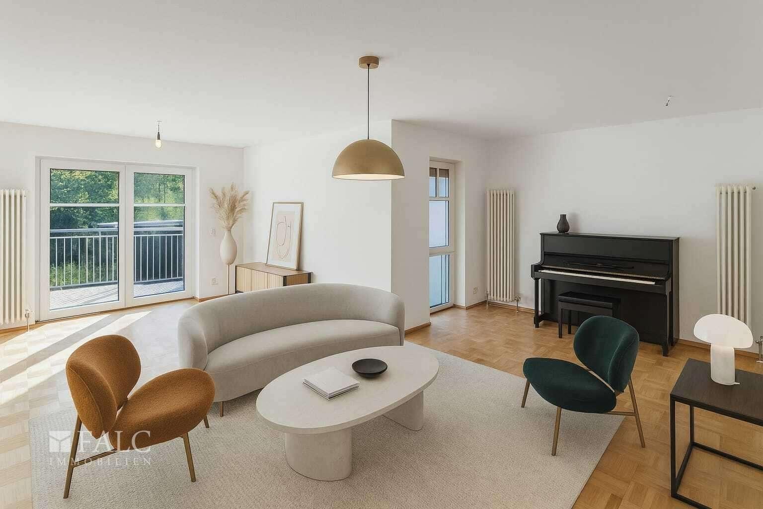 Wohnzimmer (virtuell eingerichtet)