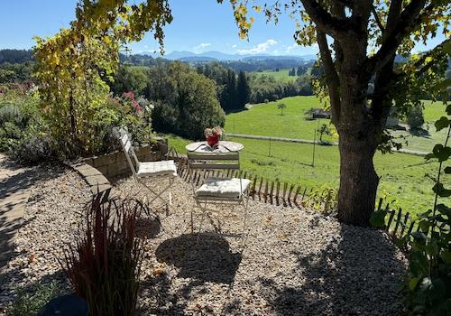 Blick vom Grundstück