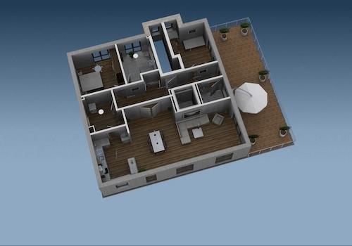 3D-Ansicht Penthouse