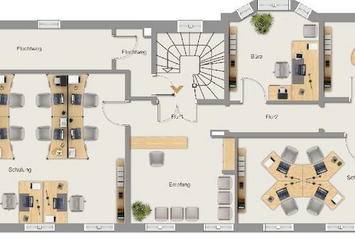 Grundriss Büro OG 155m²