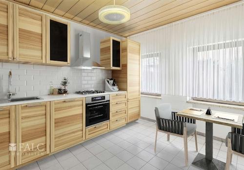 Küche virtuell möbliert