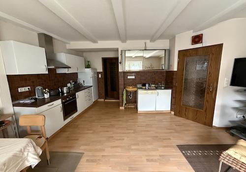 Blick  in die Küche