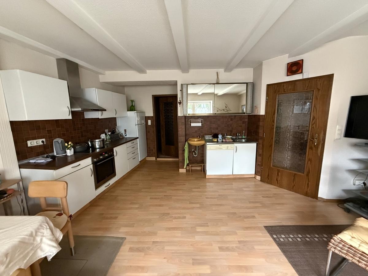 Blick  in die Küche