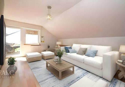 visualisierter Wohnbereich