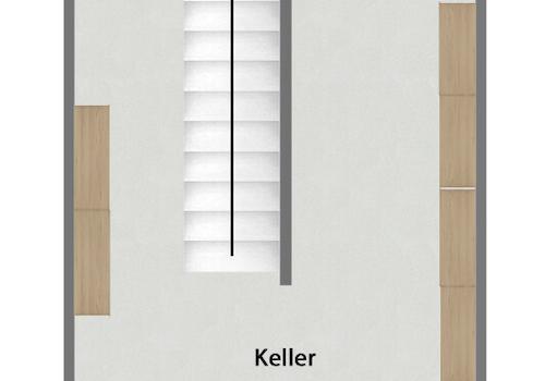 Grundriss Kellergeschoss (nicht maßstabsgetreu)