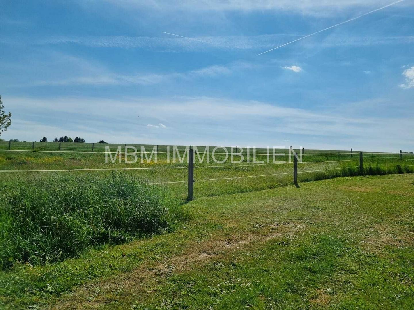 Blick vom Grundstück