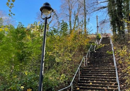 Treppe als öffentlicher Weg