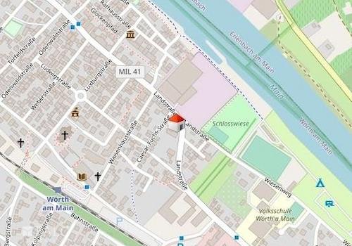 Lageplan Wörth am Main