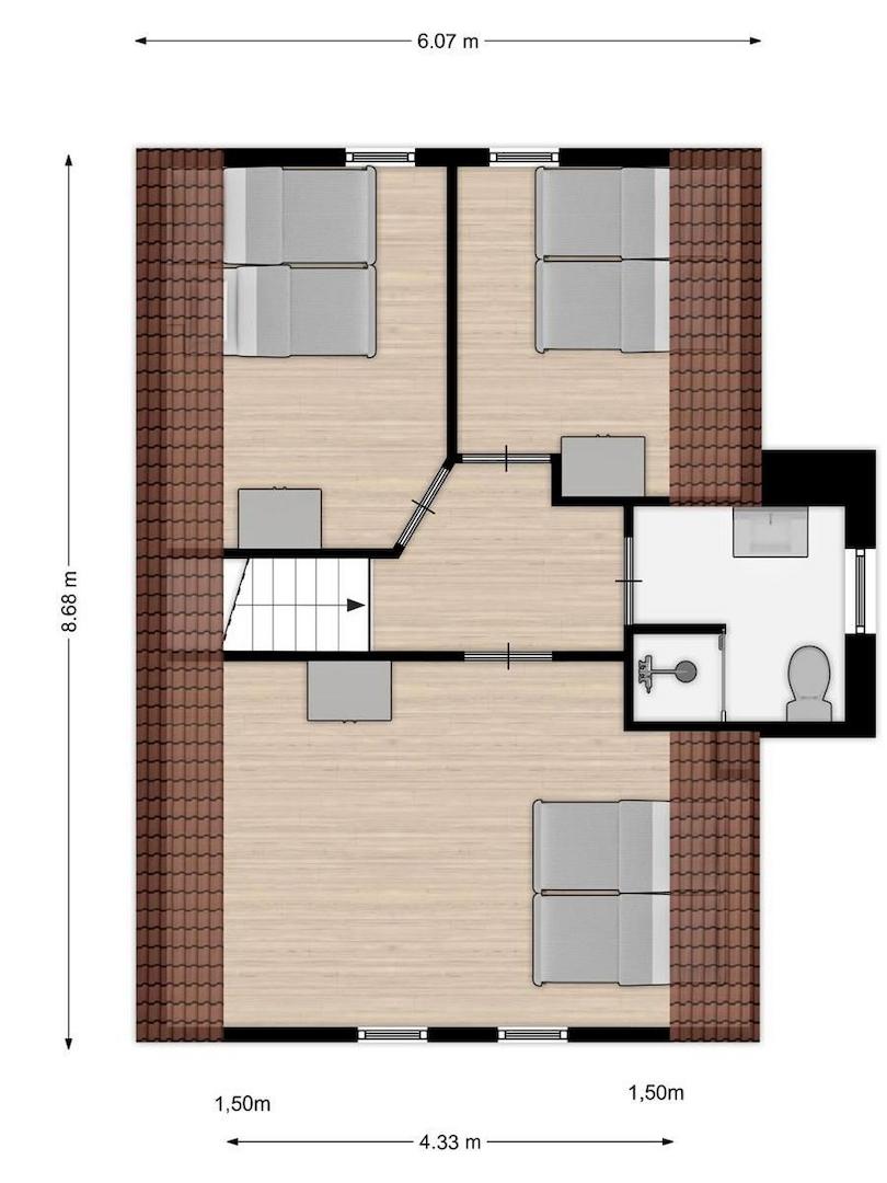 Freistehendes 6-Personen-Ferienhaus auf Eigengrund im Summio Parc Aquadelta Bruinisse024