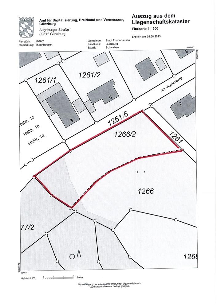 Lageplan  markiert
