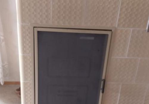 Kacheloffen im Wohnzimmer