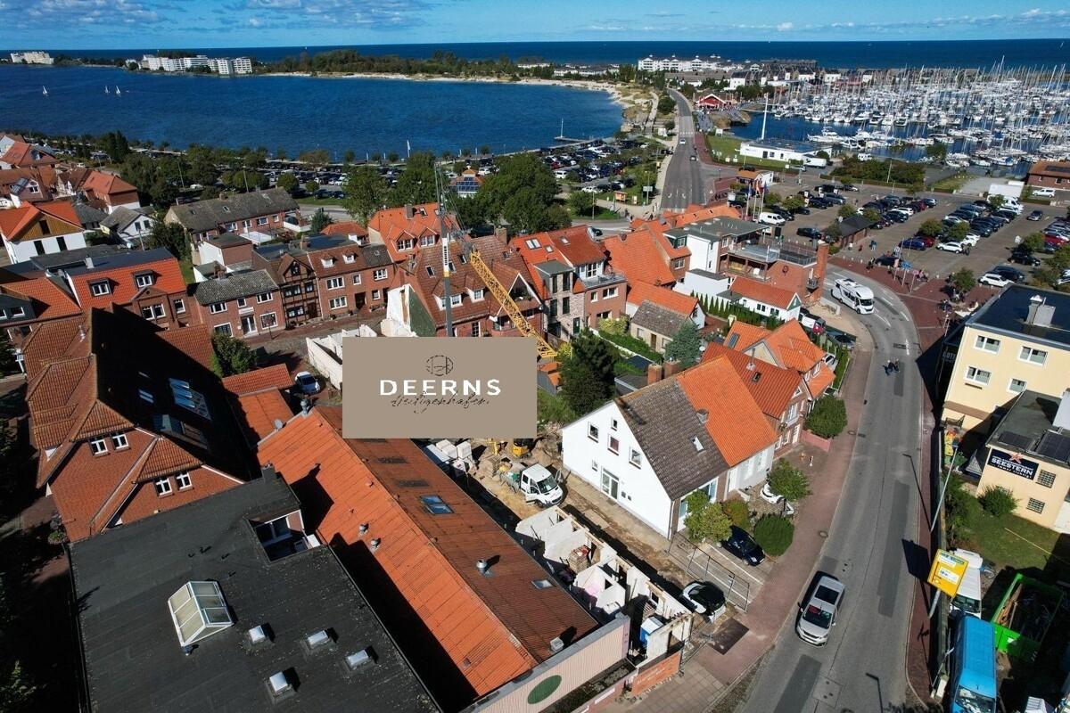 Luftbild mit Deern Logo