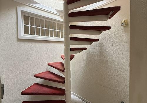 Hier geht es ins Obergeschoss