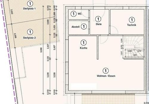 Grundriss EG mit Außenbereich