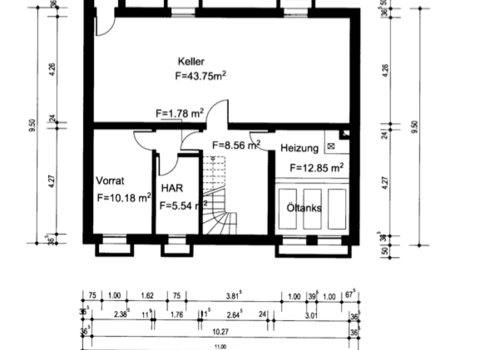 Grundriss Keller