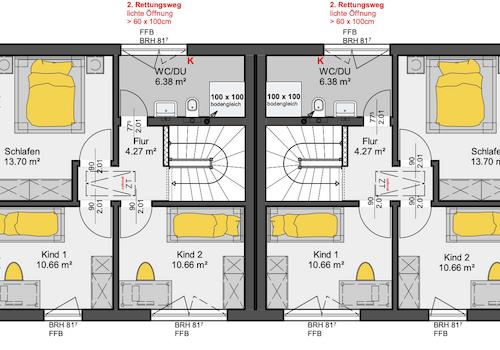 Grundriss Obergeschoß