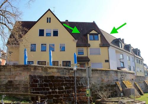 Eingang und Gaube Nordseite