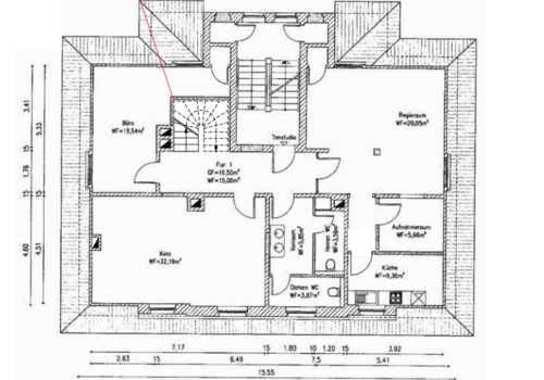 Grundriss Maisonette
