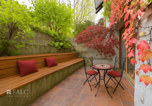 Einrichtungsbeispiel Souterrain Terrasse