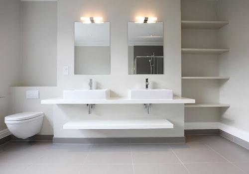 Bad Doppelwaschtisch weiß