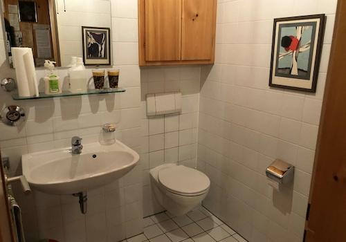 Blick in das Badezimmer