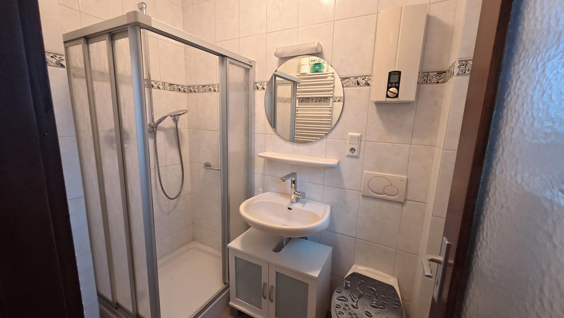 Gäste-WC mit Dusche (EG)