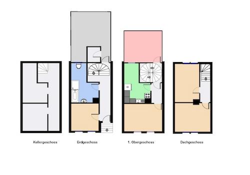 Grundriss alle Geschosse