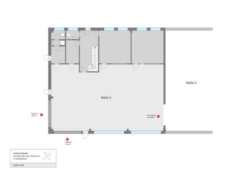 Grundriss Halle 3 EG