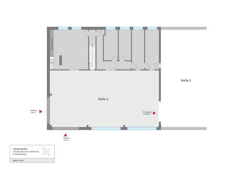 Grundriss Halle 3 OG