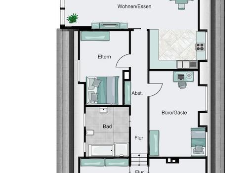 Obergeschoss Wohnung