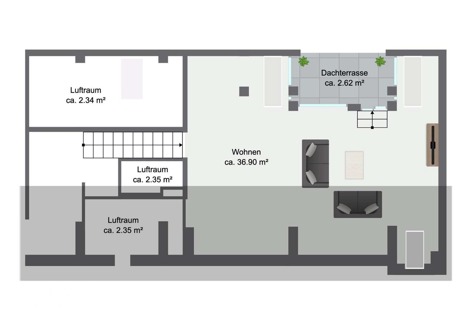 Grundriss obere Ebene