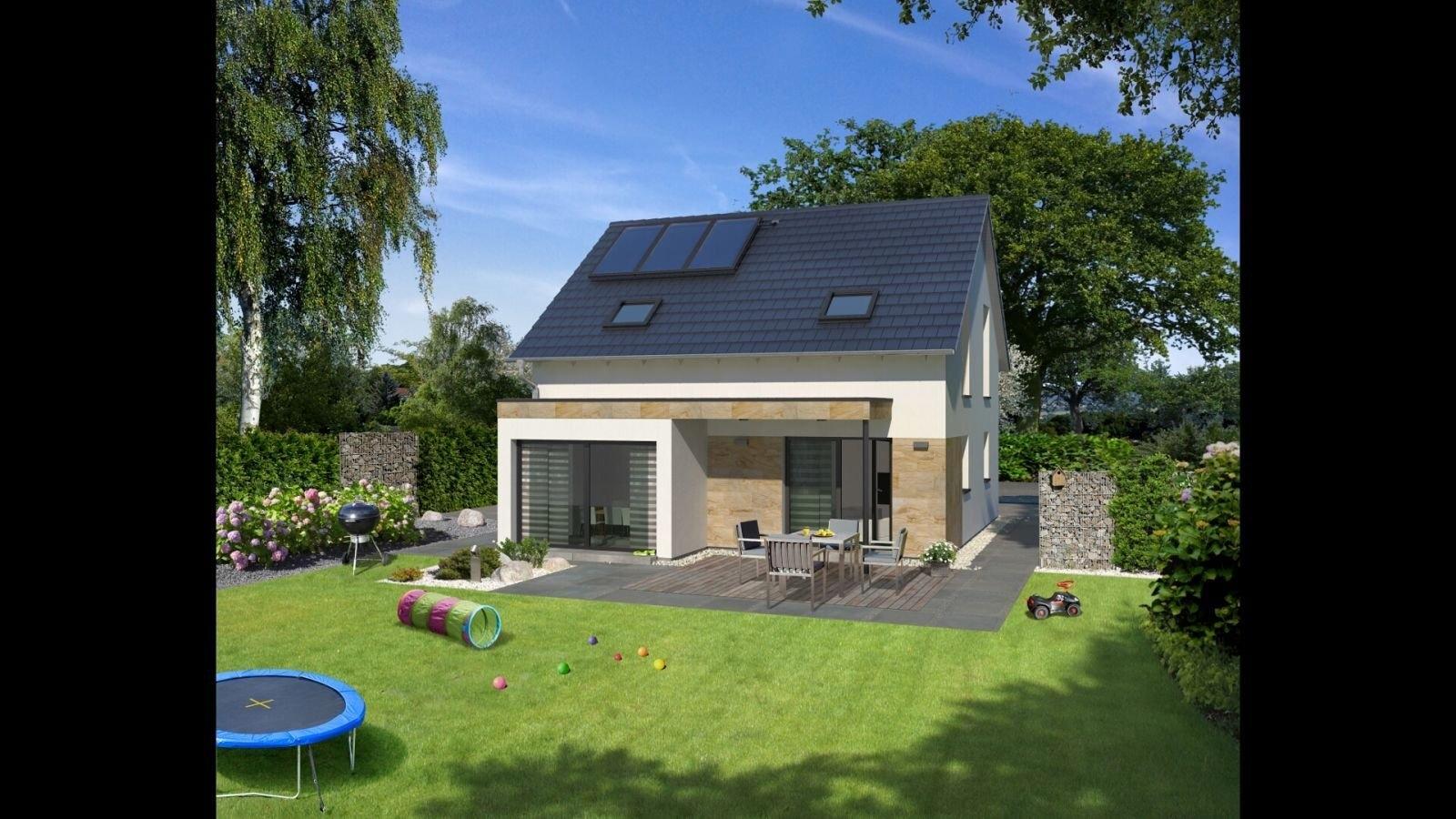 Ansicht vom Garten optional mit Wohnraumerweiterung